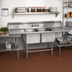 Thumbnail image #2 for Eagle Group Spec-Master FN Series Two-Compartment Stainless Steel Sink with Left and Right 36