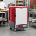 Thumbnail image #2 for Metro C5 3 Series Half-Height Mobile Heated Holding Cabinet with Red Insulation Armour, Solid Door, Universal Wire Slides