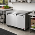 Thumbnail image #2 for Turbo Air E-Line 48-1/4-Inch Two-Section Undercounter Freezer with Solid Doors, 13.2 Cu. Ft., Self-Contained Rear-Mounted Refrigeration