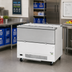 Thumbnail image #2 for Turbo Air Super Deluxe Dual Access Cold Wall School Milk Cooler Cart, 18.3 Cu. Ft., 12 Crate Capacity