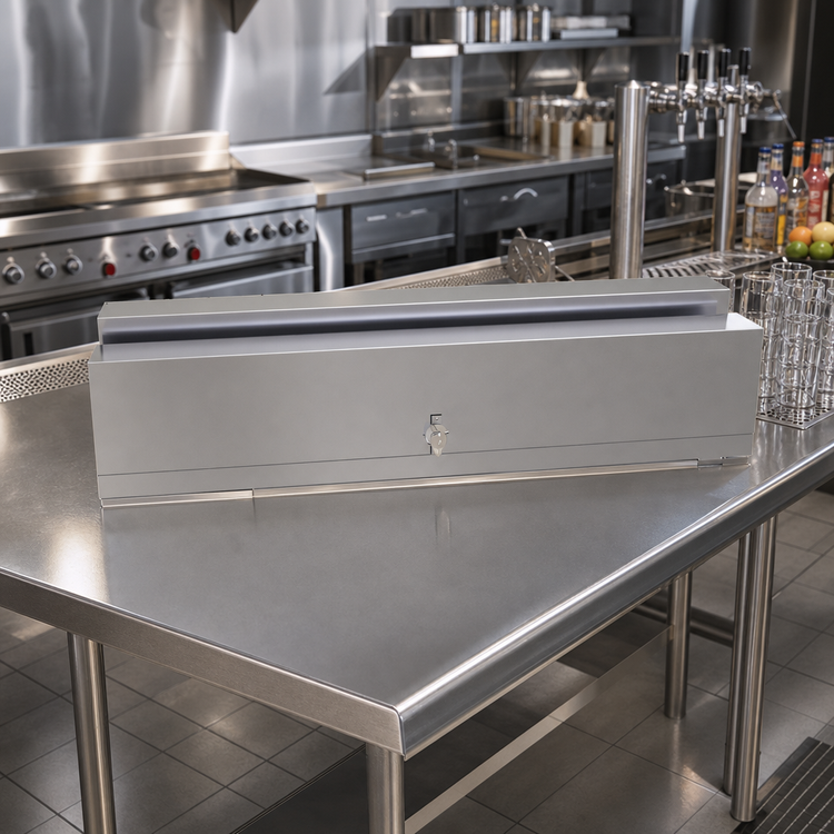 Product image #2 for Glastender 31-Inch Double Speed Rail Locking Cover, Stainless Steel