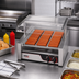 Thumbnail image #2 for APW Wyott X*PERT HR-20S Slanted Surface Roller Hot Dog Grill with 10 Chrome Rollers