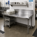 Thumbnail image #2 for Advance Tabco Right-Hand Straight Clean Dish Table with 10-1/2-Inch Backsplash, 83 x 30 Inches, 16 Gauge 304 Stainless Steel