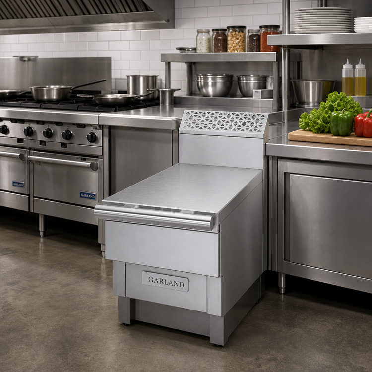 Product image #2 for Garland Cuisine Series 12-Inch Stainless Steel Modular Spreader Top for Refrigerated Base