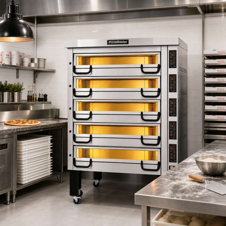 Product image #2 for PizzaMaster PM 825ED 5-Deck Electric Deck Pizza Oven
