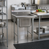Thumbnail image #2 for Eagle Group 314 Series Commercial 1-Compartment 304 Stainless Steel Sink with Left Drainboard, 38-7/8