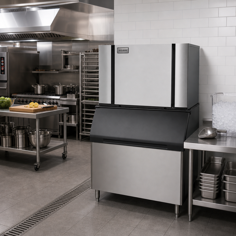 Product image #3 for Ice-O-Matic Elevation Series CIM1447HA Modular Air-Cooled Half Size Cube Ice Maker, 48-Inch Wide