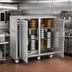 Thumbnail image #3 for FWE P-Series Mobile Heated Banquet Transport & Serve Cabinet, 120 Covered Plate Capacity, Stainless Steel