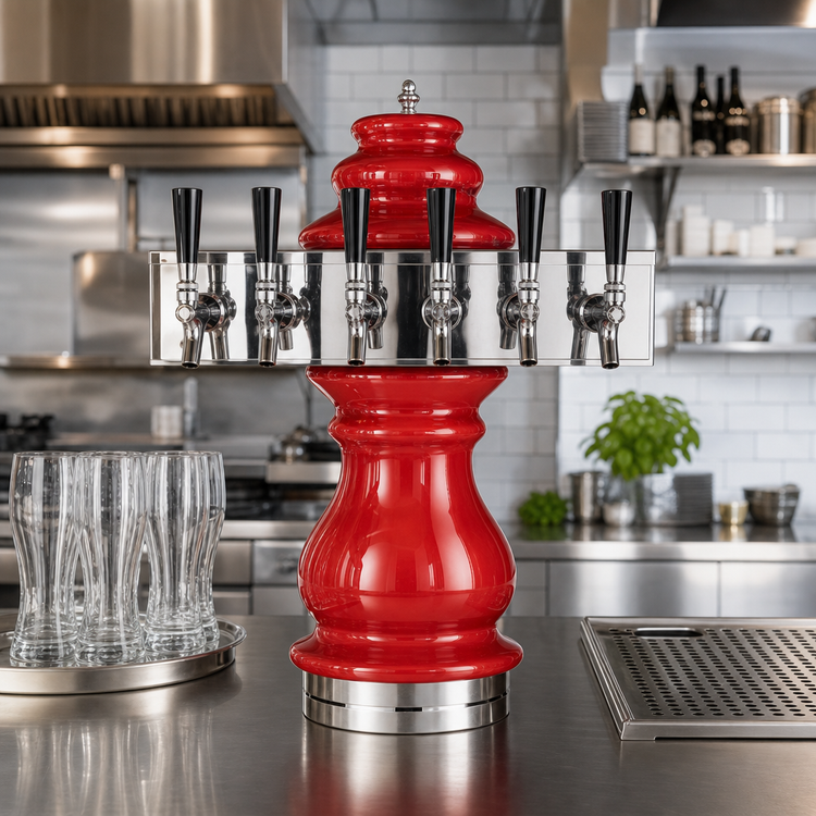Product image #2 for Braumeister Countertop 6-Faucet Glycol-Cooled Ceramic Draft Beer Tower