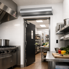 Thumbnail image #3 for Berner Architectural AI08-F-1036E 36-Inch Electric Heated Air Curtain, 1/5 HP Motor, Digital Programmable Controller