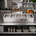 Thumbnail image #2 for Wells MOD500TDM 5-Well Top-Mount Drop-In Electric Food Warmer with Thermostatic Controls and Manifold Drains