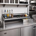 Thumbnail image #2 for Krowne Royal Series Double Built-In Speed Rail, 48-Inch Stainless Steel