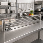 Thumbnail image #2 for Metro Super Erecta L36WS 36-Inch W x 4-Inch H Stainless Steel Shelf Ledge for Solid Shelves Case of 6