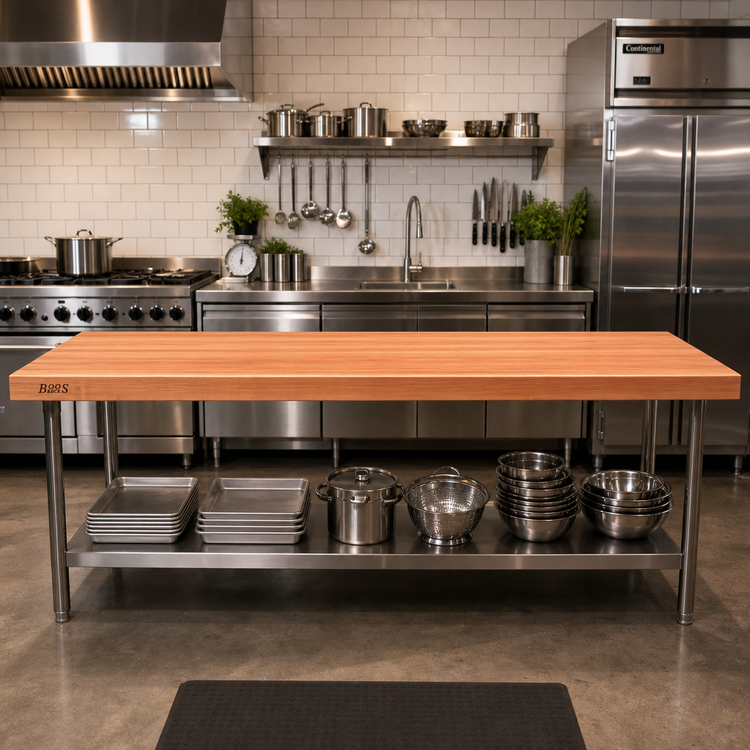 Product image #2 for Boos Block American Cherry Edge Grain Kitchen Countertop, 120 x 27 x 2-1/4 Inches, Penetrating Oil Finish