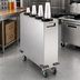 Thumbnail image #3 for Mobile Stainless Steel Cup Dispensing Cart with 4 Dispensers for 8 oz. to 44 oz. Cups