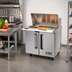 Thumbnail image #3 for Migali Competitor Series 36.3-Inch Big Top Refrigerated Sandwich Prep Table, 2-Door, 15-Pan