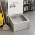 Thumbnail image #2 for Klinger's Trading Stainless Steel Floor-Mount Mop Sink with 25 x 23 x 10 Inch Bowl