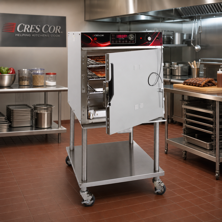 Product image #2 for Cres Cor Mobile Stainless Steel Smoker Cook/Hold Cabinet with Programmable LED Controls, 9-Rack Capacity