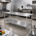 Thumbnail image #2 for Advance Tabco 144-Inch x 24-Inch 14-Gauge 304 Stainless Steel Work Table with Adjustable Undershelf