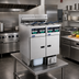 Thumbnail image #2 for Solstice Reduced Oil Volume Electric Split Frypot Countertop Fryer with Built-In Filter Drawer, 2 x 15 lb Tanks, 14 kW