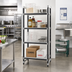 Thumbnail image #2 for Cambro Camshelving Elements XTRA Solid 4-Shelf Stationary Starter Unit, 24-Inch Wide x 18-Inch Deep x 84-Inch High, Speckled Gray