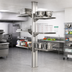 Thumbnail image #2 for Eagle Group Heavy-Duty Back-to-Back Upright Set for Cantilevered Shelving, Floor-to-Ceiling Mount, 48 Inch, Stainless Steel