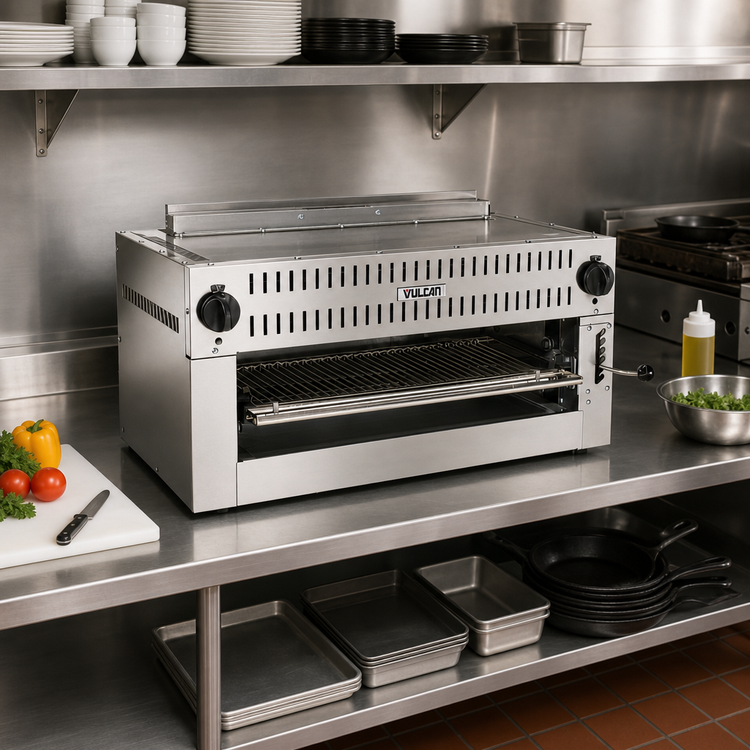 Product image #3 for Vulcan 36-Inch LP Gas Radiant Salamander Broiler, 50,000 BTU, Dual Control