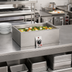 Thumbnail image #2 for APW Wyott BM-80DS Built-In Bottom-Mount Electric Rectangular Drop-In Hot Food Well, 1 Pan, Wet/Dry, Insulated, With Drain