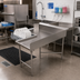Thumbnail image #2 for BK Resources L-Shaped Corner Clean Dishtable, 60 x 48 Inches, Left-to-Right Operation
