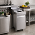 Thumbnail image #2 for Glastender Free-Standing Stainless Steel Underbar Dry Waste Unit with Hinged Door, 14 x 24 Inches
