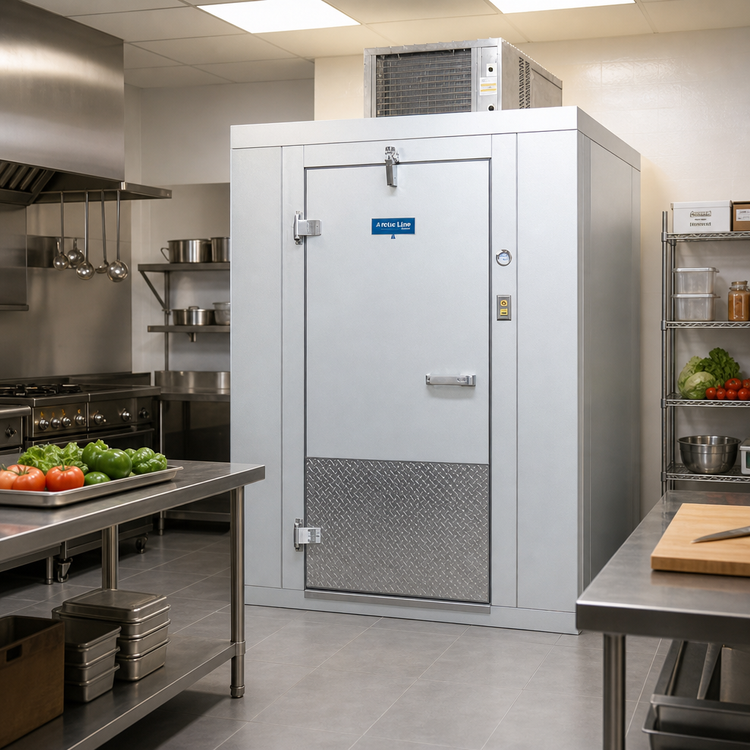 Product image #2 for Arctic Industries Indoor Walk-In Cooler with Floor and Remote Refrigeration, 9' 10" W x 7' 11" L x 7' 8-1/2" H