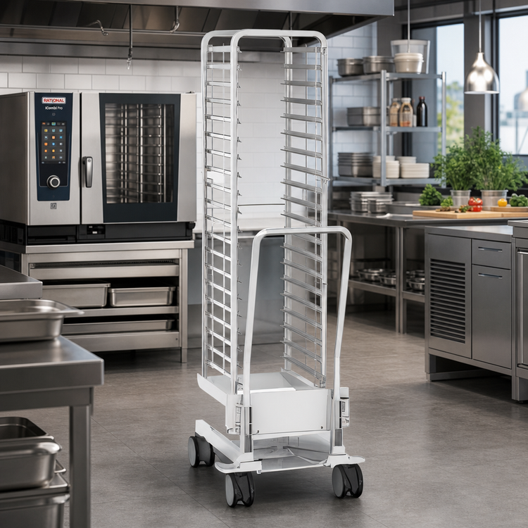 Product image #2 for RATIONAL 20-Half-Size Mobile Oven Rack, HeavyDutyLine/MarineLine