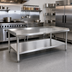 Thumbnail image #2 for John Boos Stainless Steel Equipment Stand, 60 x 30 x 24 Inches, with Adjustable Undershelf