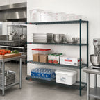 Thumbnail image #2 for Metro Super Erecta AN476K3 Add-On Wire Shelving Unit, 72"W x 21"D x 63"H, 4 Shelves, Metroseal 3 Epoxy Finish