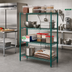 Thumbnail image #2 for Eagle Group Valu-Gard 4-Tier Starter Wire Shelving Unit, 24 x 21 x 63 Inches, Green Epoxy