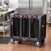 Thumbnail image #2 for Rubbermaid Commercial Triple Trolley Triple Waste Wire Bag Holders, Bag Only