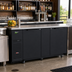 Thumbnail image #2 for Turbo Air Super Deluxe 2-Section Back Bar Cooler with Solid Doors, 69 Inch, 23 Cu. Ft.