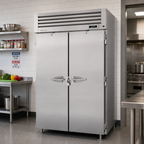 Thumbnail image #2 for Turbo Air PRO PRO-50F-N-CRT Two-Section Reach-In Freezer, 48.36 Cu. Ft., Solid Locking Doors, Stainless Steel