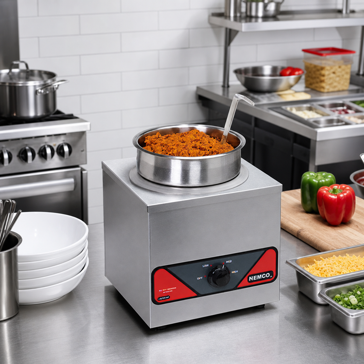 Product image #2 for Nemco 6110A 4-Quart Single Well Wet Countertop Food Warmer