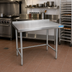 Thumbnail image #2 for BK Resources 72-Inch x 18-Inch Open Base Stainless Steel Work Table with 1-1/2-Inch Riser