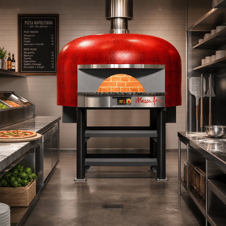Product image #2 for Marra Forni NP130G Neapolitan Round Gas-Fired Brick Pizza Oven with Touchscreen Controls
