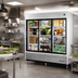 Thumbnail image #2 for 3-Section Reach-In Refrigerator with Glass Sliding Doors and LED Lighting