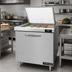 Thumbnail image #2 for Continental Refrigerator D32N12M Designer Line 32-Inch One-Section Mighty Top 12-Pan Sandwich Prep Refrigerator
