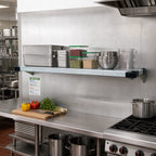 Thumbnail image #2 for Quantum 1860SG 60"W x 18"D Solid Galvanized Steel Shelving Shelf, 18-Gauge, Double-Hemmed Marine Edge, NSF