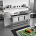 Thumbnail image #2 for Eagle Group Spec-Master FN Series Coved Corner Three-Compartment Sink with Dual 24-Inch Drainboards, 114-Inch Wide x 27-Inch Deep