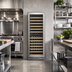 Thumbnail image #2 for KoolMore 23-Inch Dual Zone 155-Bottle Wine Cooler Refrigerator with Tempered Glass Door and Stainless Steel Frame, Built-In or Freestanding