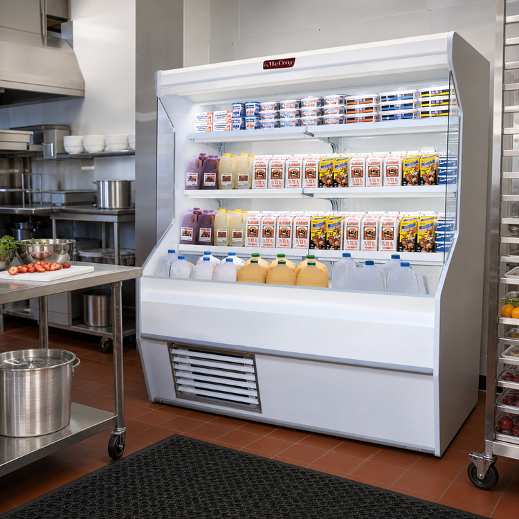 Product image #2 for Howard-McCray 32E Series 98-Inch Dairy Open Merchandiser, Open Front, Self-Contained Refrigeration