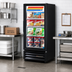 Thumbnail image #2 for True One-Section Glass Door Freezer Merchandiser, -10°F, Hinged Door, Bottom-Mount, 3 Shelves