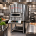 Thumbnail image #2 for Rosito Bisani FRV125-ST Rotary Electric Convection Pizza Oven, 49 Inch, 8 x 11 Inch Capacity