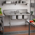 Thumbnail image #2 for Regaline 3-Compartment Stainless Steel Sink with Left-Hand Drainboard, 20 x 20 x 14-Inch Compartments